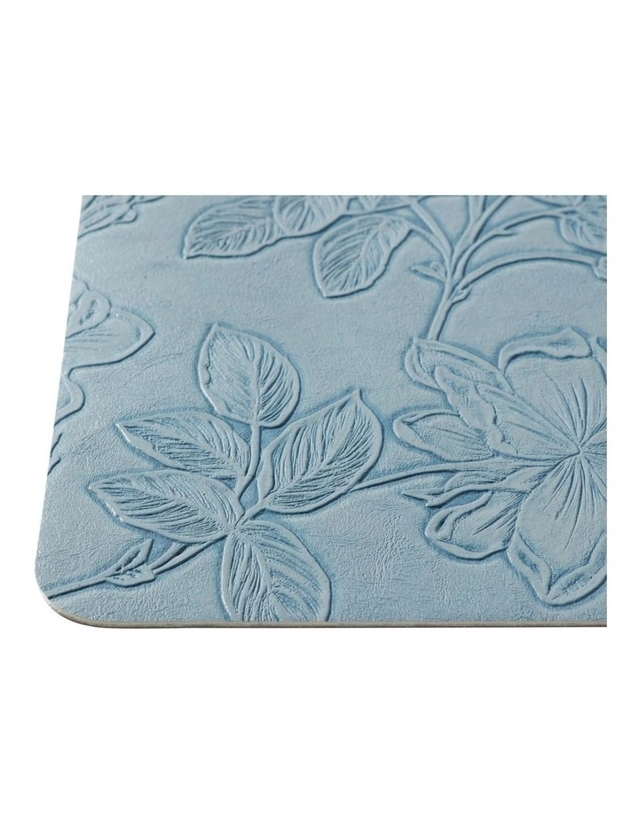 Table Accents Embossed Placemat 43x30cm Denim Floral image 4