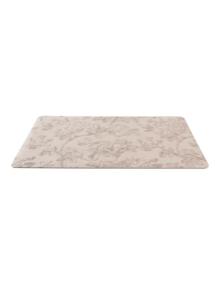 Table Accents Embossed Placemat 43x30cm Taupe Floral image 2