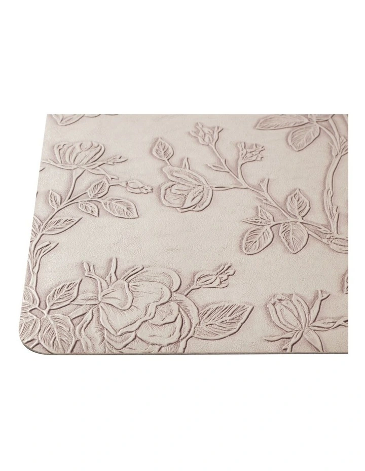 Table Accents Embossed Placemat 43x30cm Taupe Floral image 4