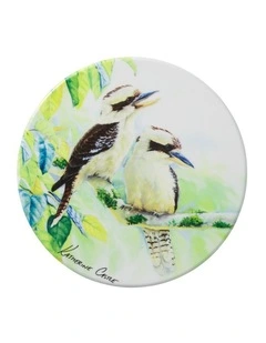 Katherine Castle Song of the South Ceramic Round Coaster 10cm Kookaburra