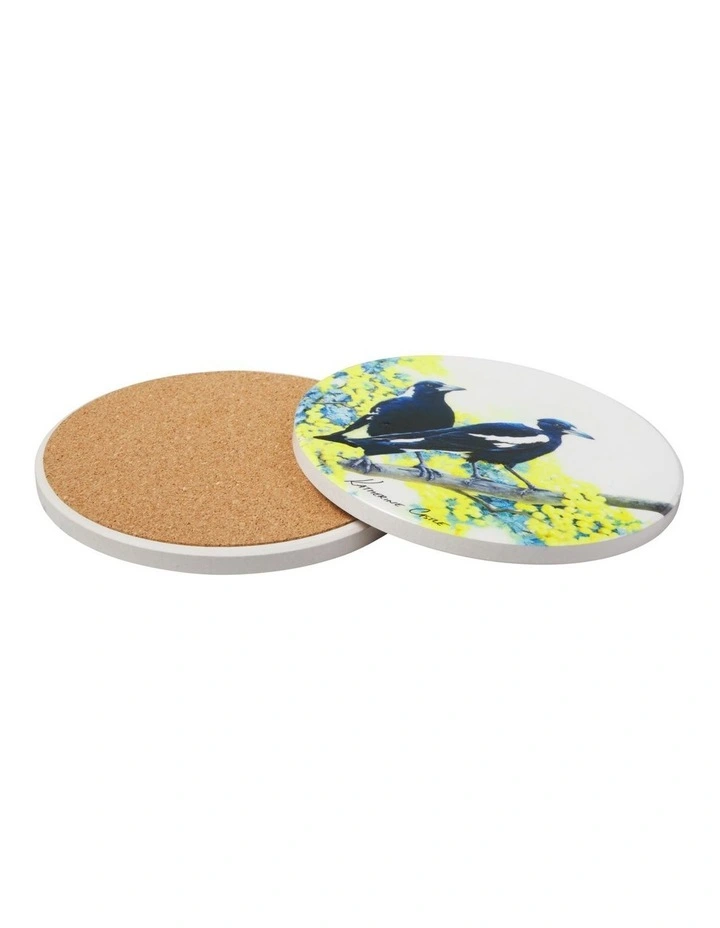 Katherine Castle Song of the South Ceramic Round Coaster 10cm Magpie image 2