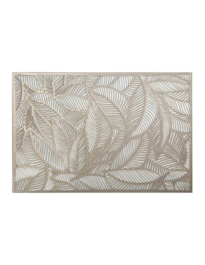 Table Accents Leaf Cut-Out Placemat 45x30cm in Gold image 1