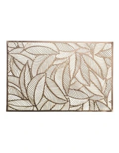 Table Accents Leaf Cut-Out Placemat 45x30cm in Gold