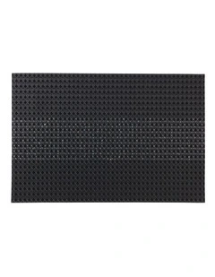 Table Accents Woven Lurex Placemat 45x30cm in Black