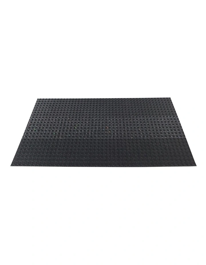 Table Accents Woven Lurex Placemat 45x30cm in Black image 2