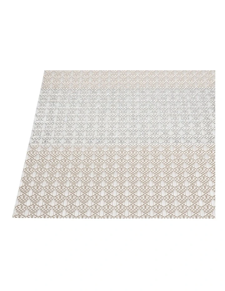 Table Accents Woven Lurex Placemat 45x30cm in Cream image 4