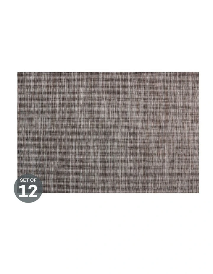 Lurex Placemat Set of 12 45x30cm in Taupe image 2