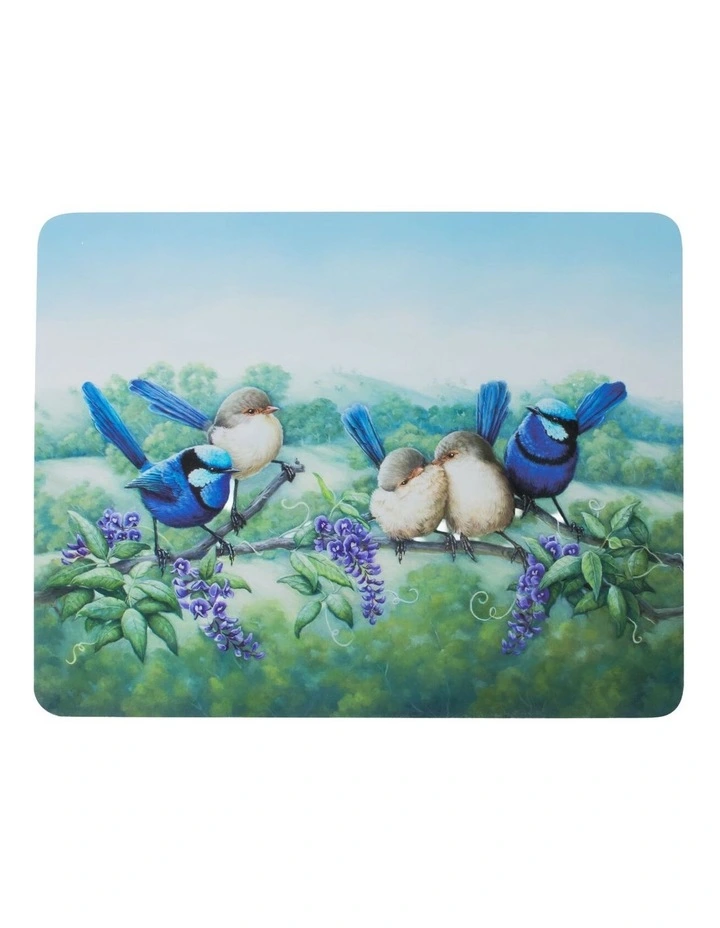 Birds of Australia KC 10-Year Anniversary 34x26.5cm Set of 4 Cork Back Placemat in Multi image 4