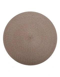 Table Accents Round Placemat in Taupe