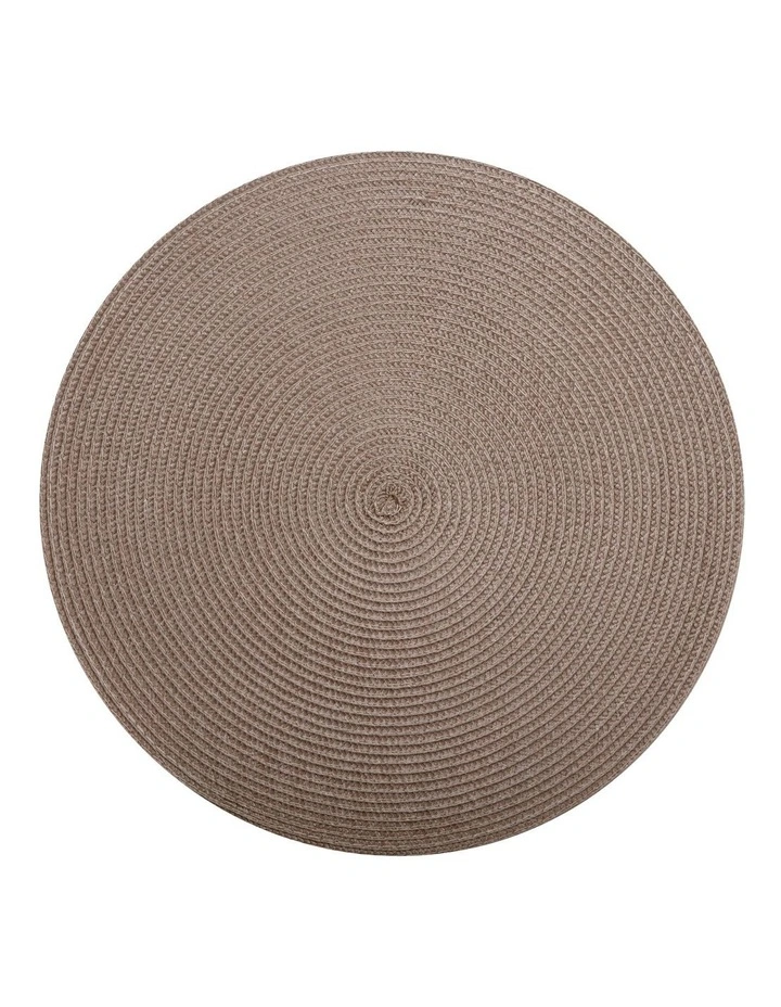 Table Accents Round Placemat in Taupe image 1