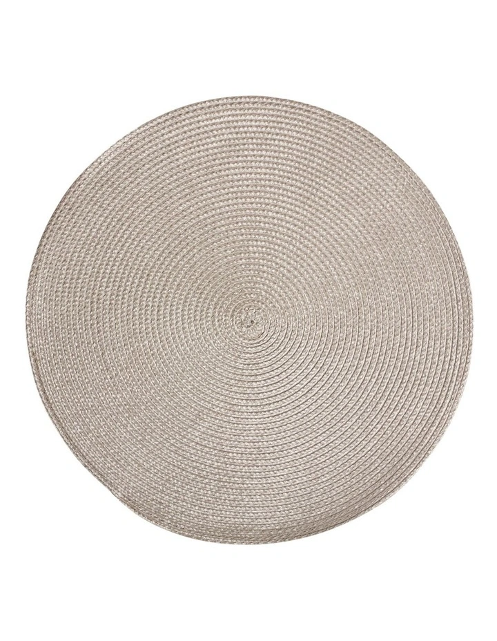 Table Accents Round Placemat in Taupe image 1