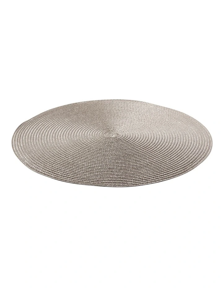 Table Accents Round Placemat in Taupe image 2