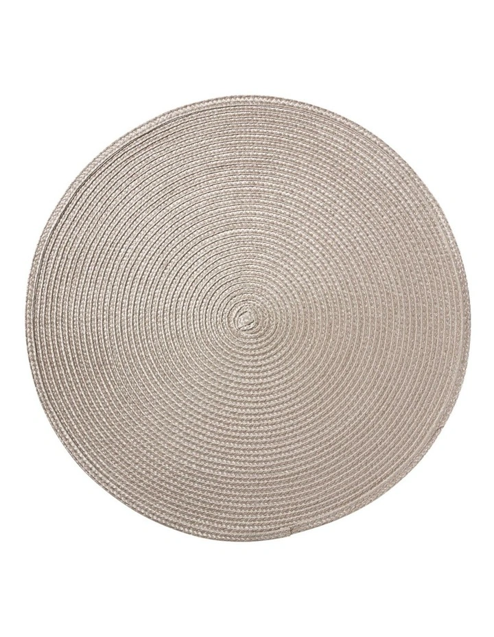 Table Accents Round Placemat in Taupe image 3
