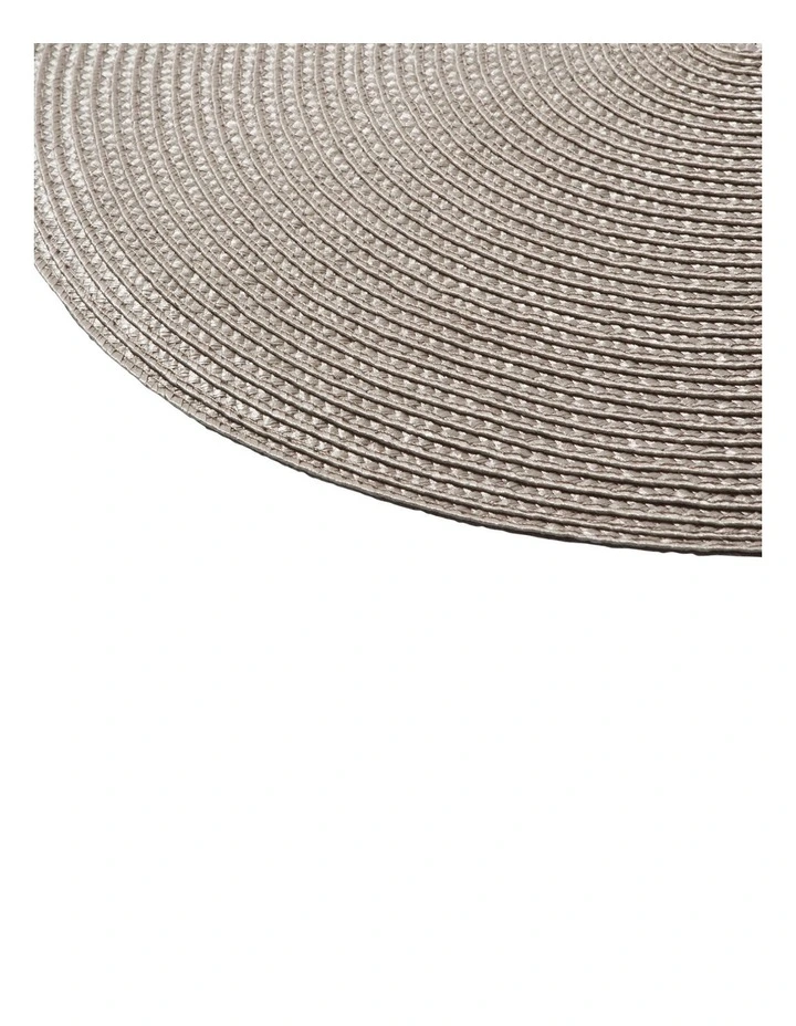 Table Accents Round Placemat in Taupe image 4
