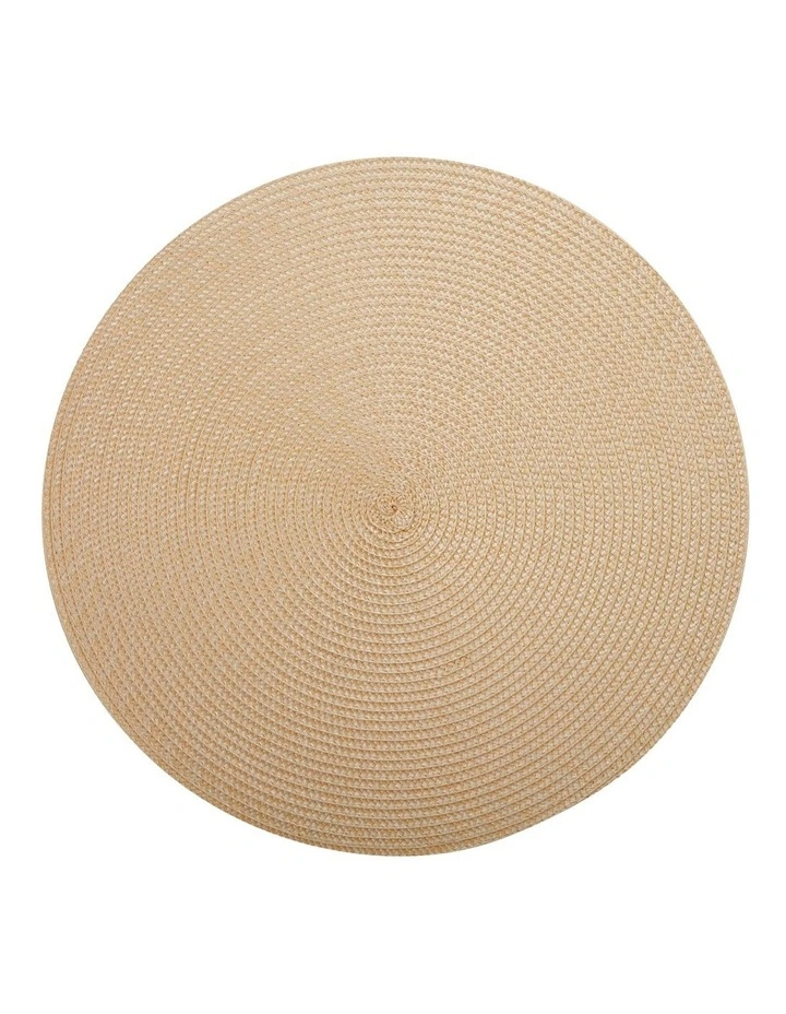 Table Accents Round Placemat in Sand image 1