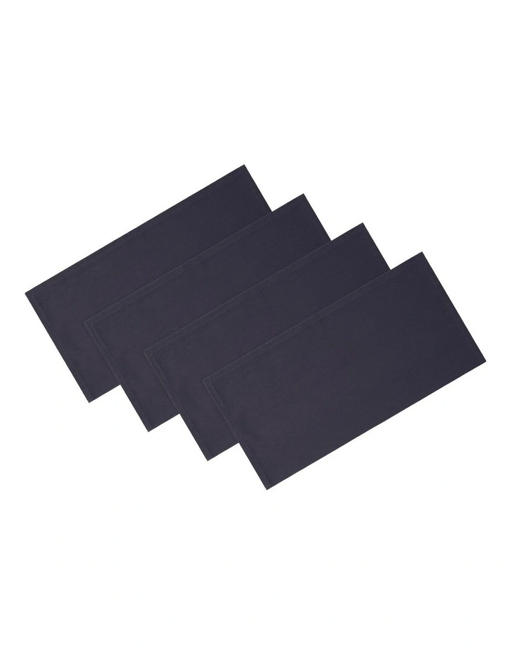Cotton Classics Cotton Napkin 45x45cm Set of 4 in Slate image 1