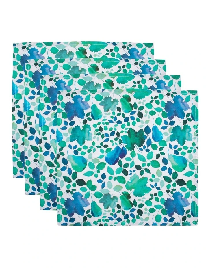 Giverny Cotton Napkin 45x45cm Set of 4 in Multi image 1