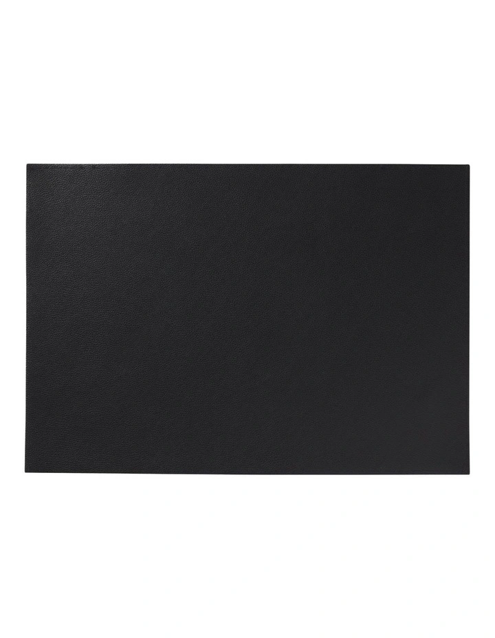 Table Accents Leather Placemat 43x30cm in Charcoal image 1