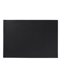 Table Accents Leather Placemat 43x30cm in Charcoal
