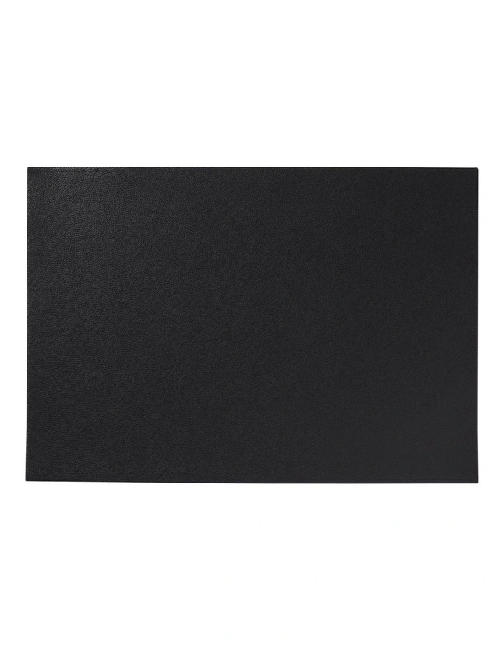 Table Accents Leather Placemat 43x30cm in Charcoal image 1