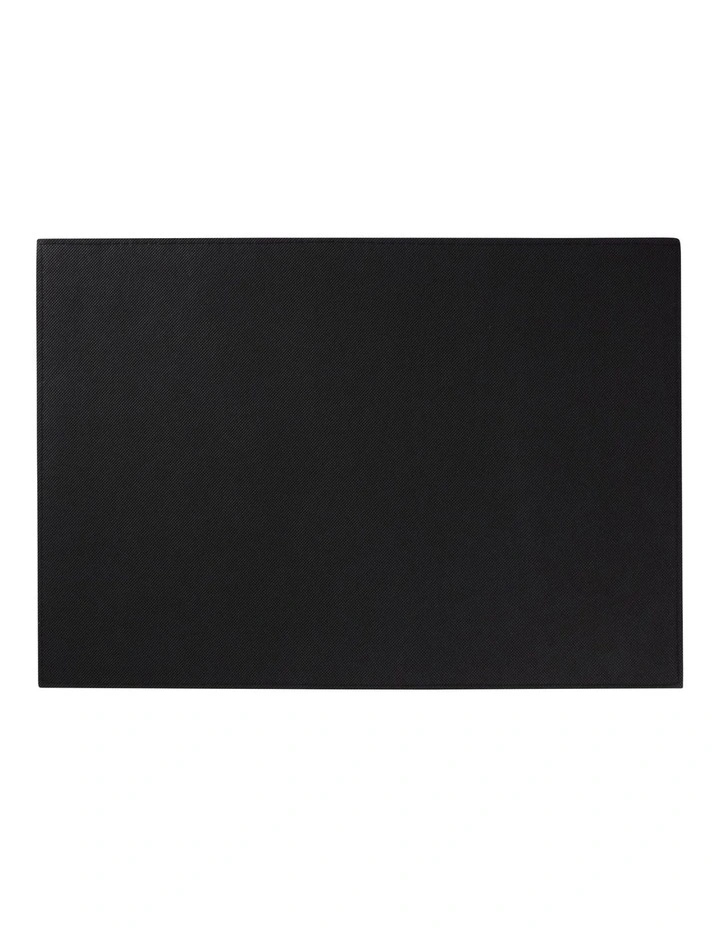Table Accents Leather Placemat 43x30cm in Charcoal image 3