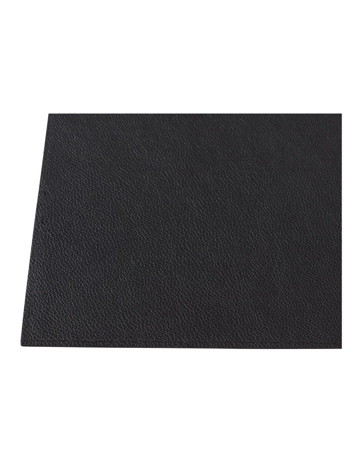 Table Accents Leather Placemat 43x30cm in Charcoal image 4
