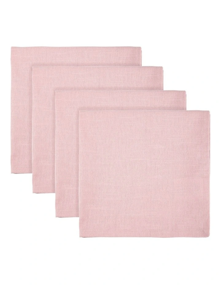 Cotton Classics Napkin 45x45cm Set of 4 in Rose image 1