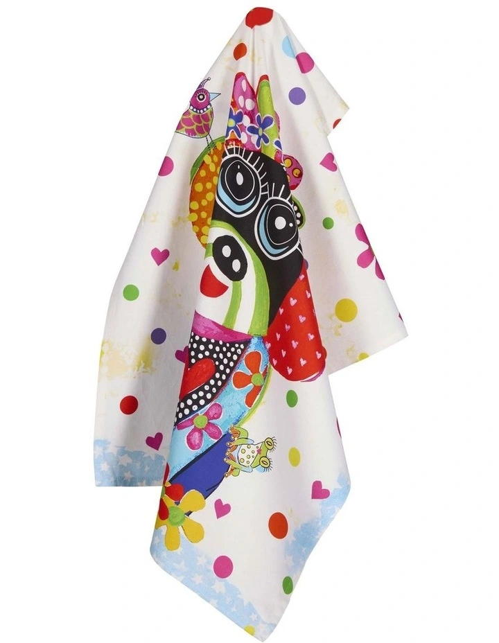 Donna Sharam Kaleidoscope Tea Towel Roger 50x70cm in Multi image 2