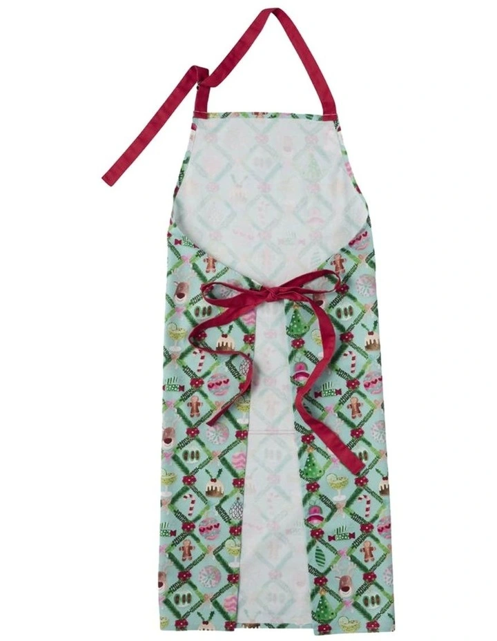 Tis The Season Santa & Me Apron Set Of 2 in Multi image 2