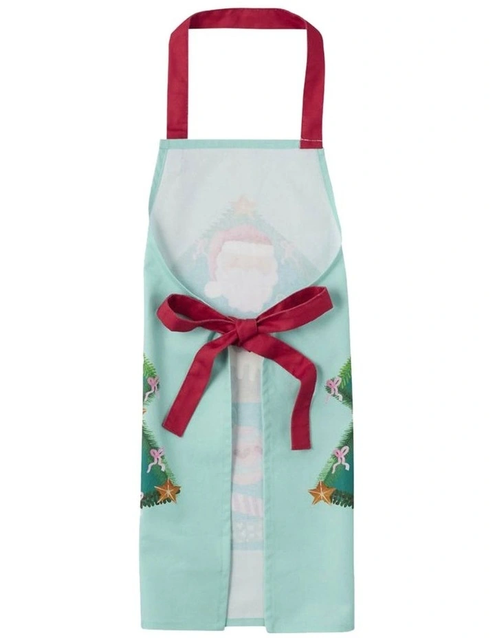 Tis The Season Santa & Me Apron Set Of 2 in Multi image 3