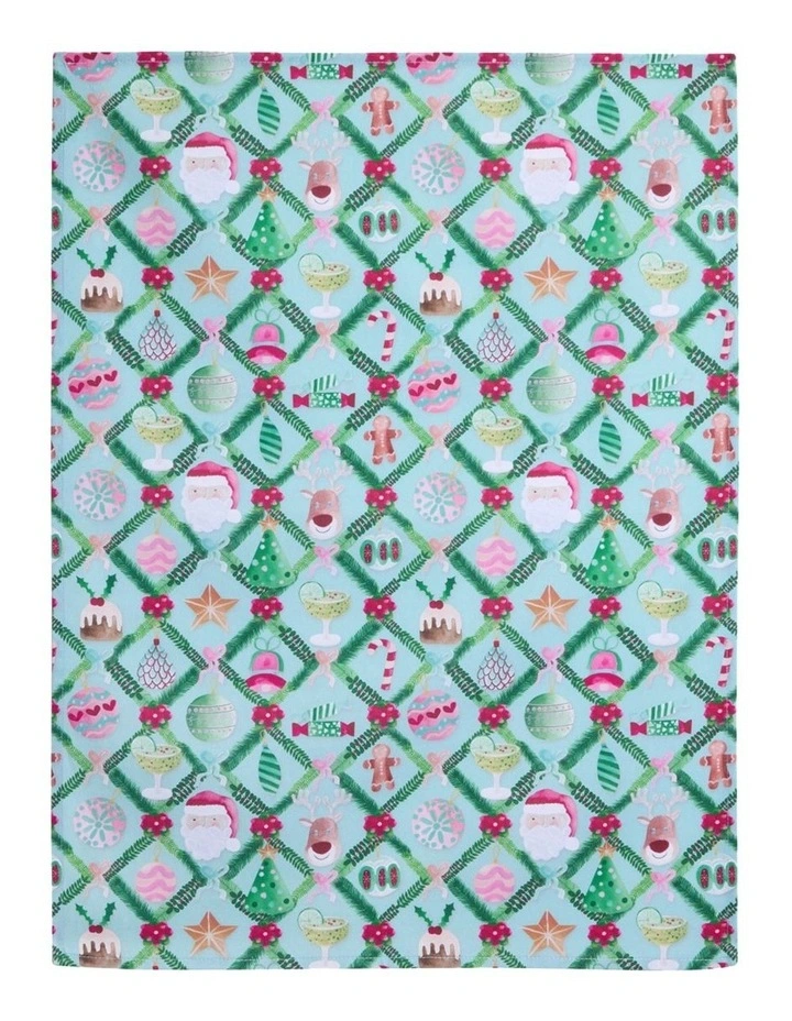 Tis The Season Tea Towel Set of 2 50x70cm in Multi image 2