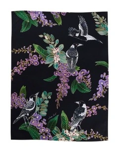 Eloise Short Native Grace Magpie Tea Towel 50x70cm in Multi