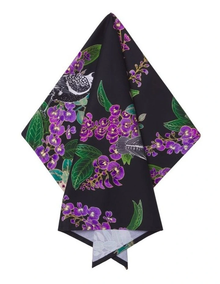 Eloise Short Native Grace Magpie Tea Towel 50x70cm in Multi image 2