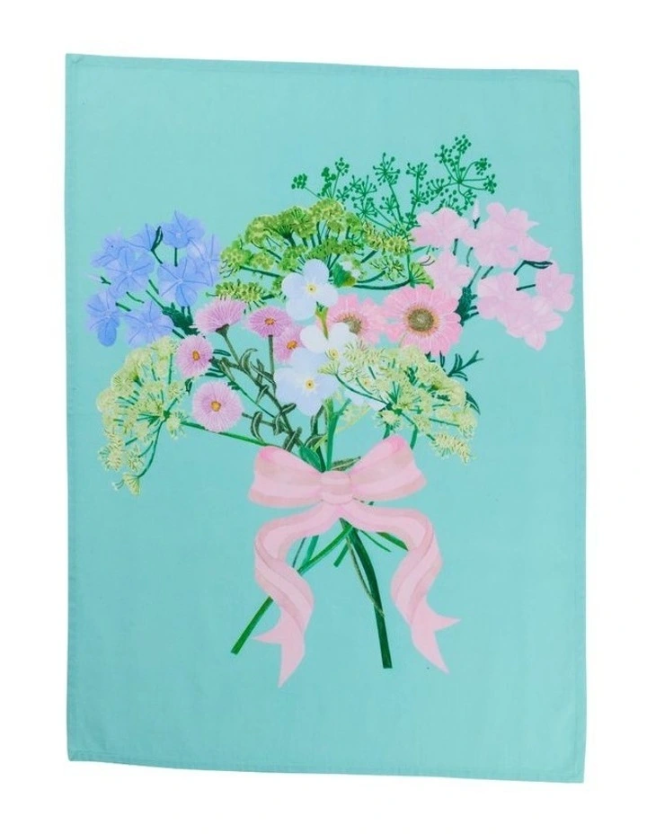 Cherish Tea Towel Set of 2 50x70cm in Multi image 3