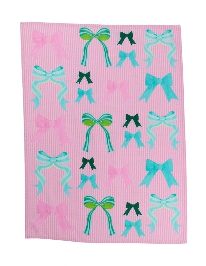 Cherish Tea Towel Set of 2 50x70cm in Multi image 4