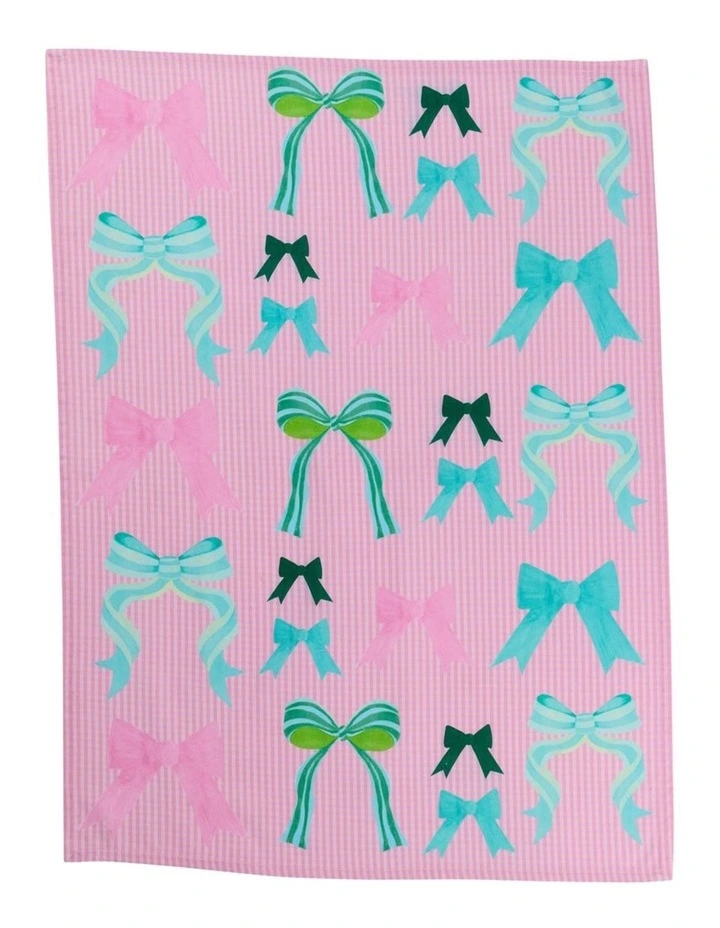 Cherish Tea Towel Set of 2 50x70cm in Multi image 4