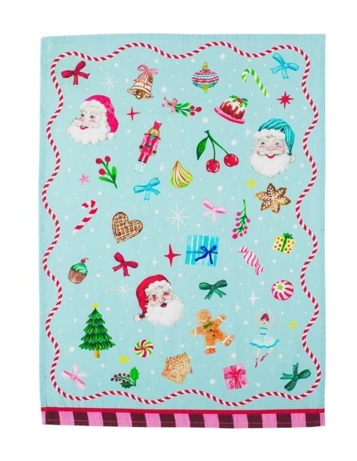 Fa la la Tea Towel 50x70cm Set of 2 Assorted image 5