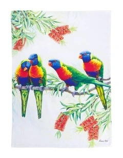 Katherine Castle Song of the South Tea Towel 50x70cm Lorikeet