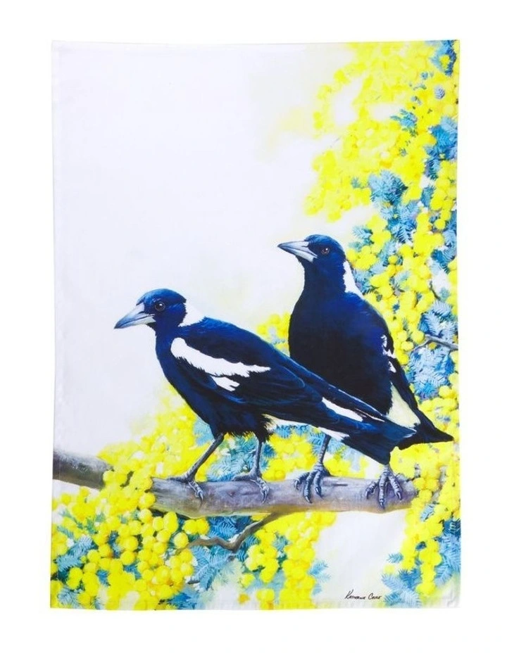 Katherine Castle Song of the South Tea Towel 50x70cm Magpie image 1