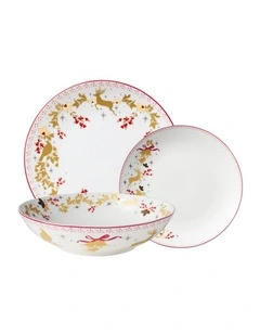White Christmas 2026 Coupe Dinner Set 12pc Gift Boxed