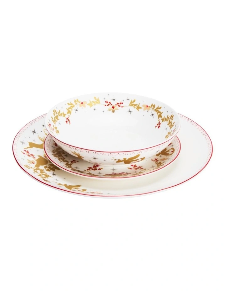 White Christmas 2026 Coupe Dinner Set 12pc Gift Boxed image 2