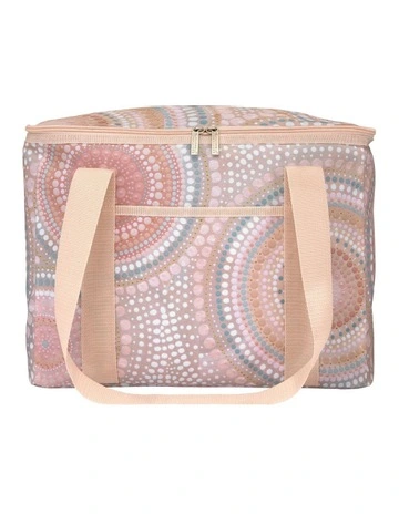 Lou Martin Uplift Insulated Large Zip Picnic Bag in Pink