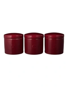 Epicurious Canister 500ml Set of 3 in Bordeaux