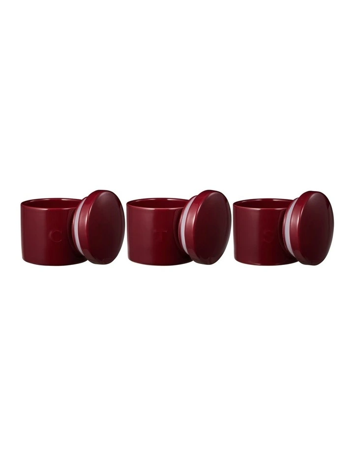 Epicurious Canister 500ml Set of 3 in Bordeaux image 2