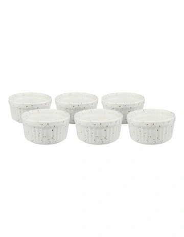 Brilliance Ramekin 8.5cm 6 Piece Set Gift Boxed in Cream