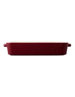 Epicurious Lasagne Dish Bordeaux Gift Boxed 36x24.5x7.5cm in Red