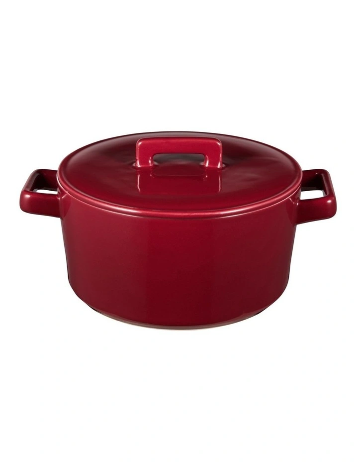 Epicurious Round Casserole Gift Boxed 1.3L in Bordeaux image 1
