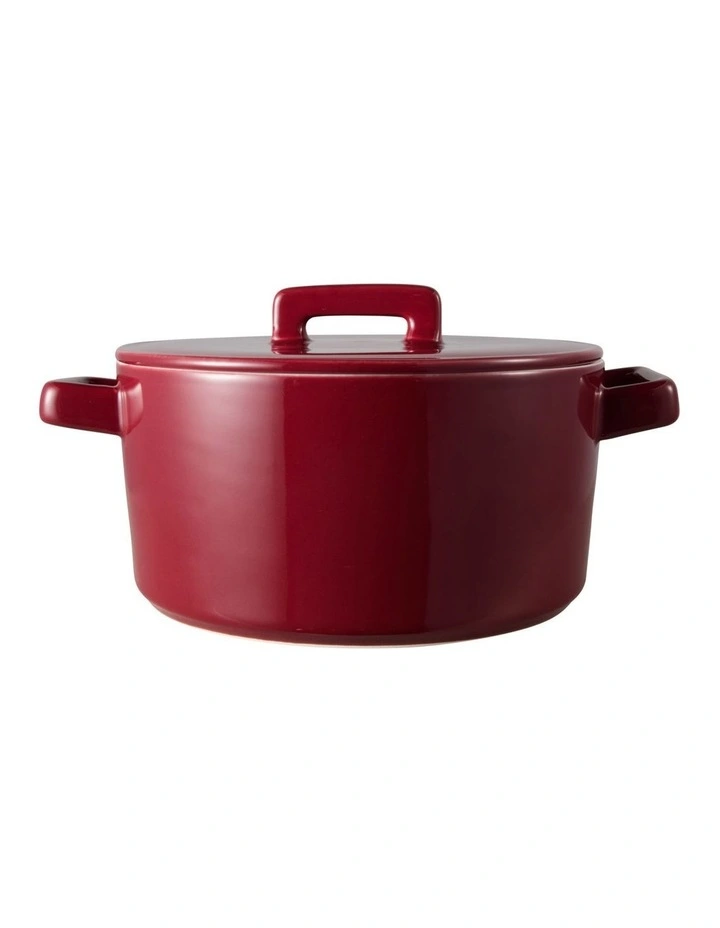 Epicurious Round Casserole Gift Boxed 1.3L in Bordeaux image 3