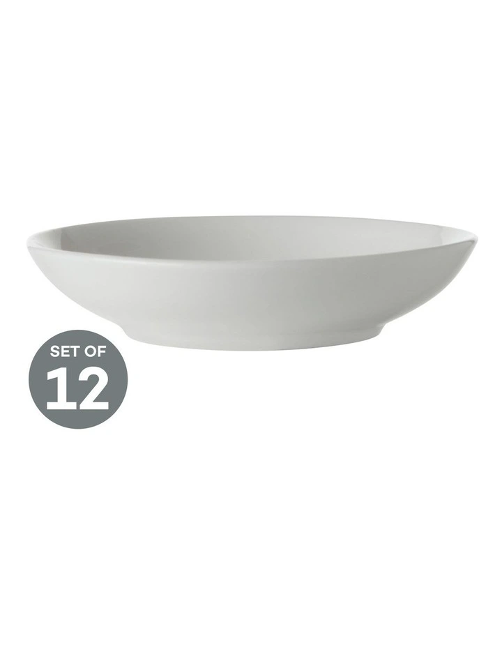 White Basics Round Sauce Dish 10cm Set of 12 image 1