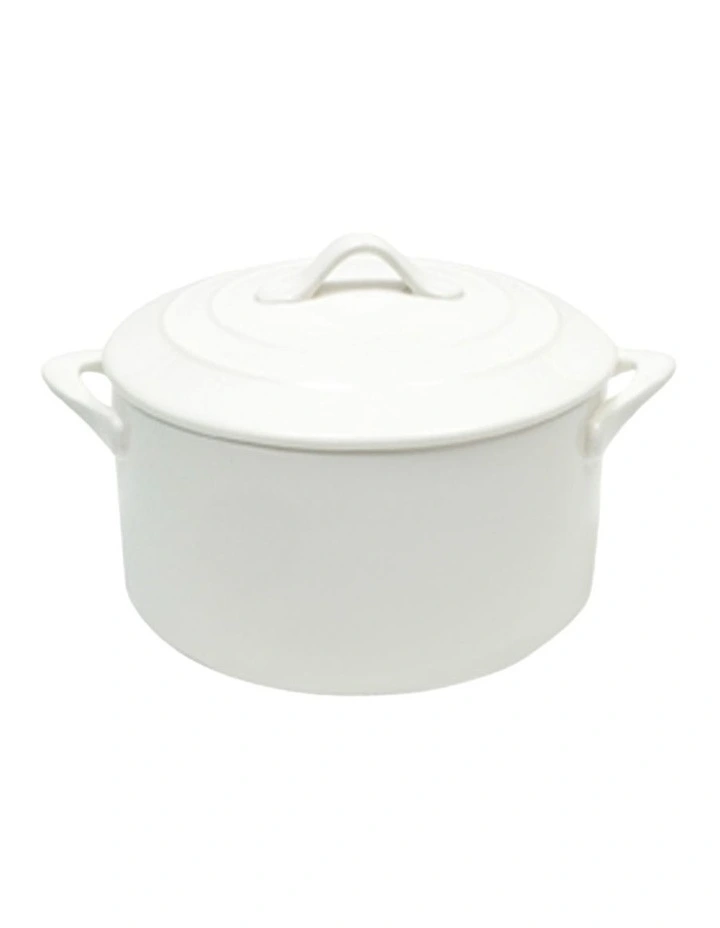 Chef Casserole Basics Round Oven Gift Boxed in White image 1